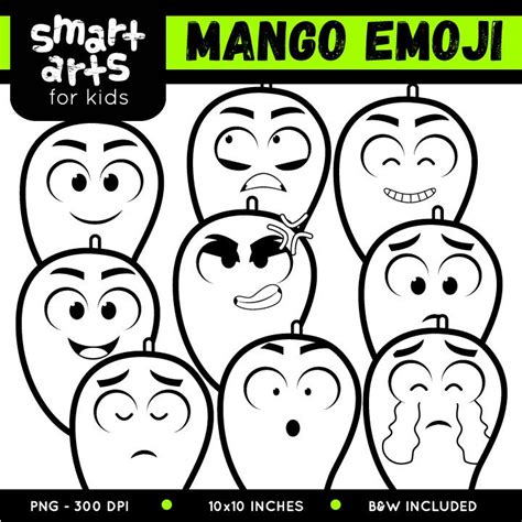 Mango Emoji Clip Art - Educational Clip Arts and Bible Stories