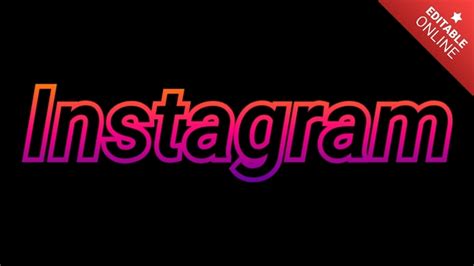 Instagram Contornos Naranja Violeta Generador De Efectos De Texto