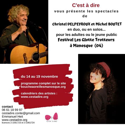 Christel Delpeyroux Et Michel Boutet Au Festival Les Glotte Trotteurs