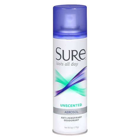 Sure Antiperspirant And Deodorant Aerosol Unscented Walgreens