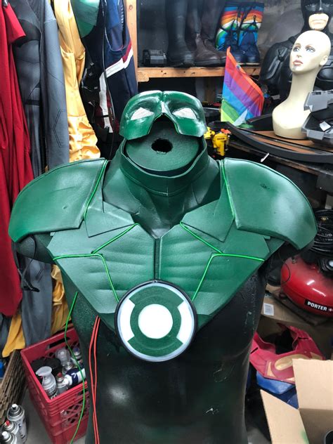 Green Lantern inspired costume chest and shoulder armor | Etsy