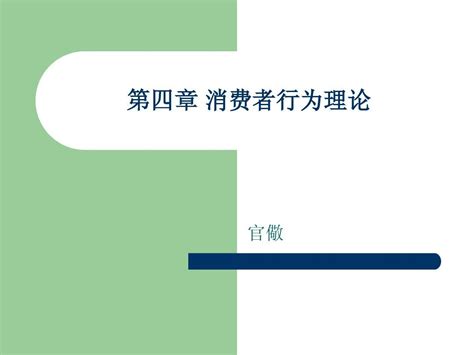 第四章消费者行为理论 Word文档在线阅读与下载 无忧文档