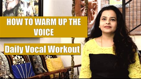 Vocal Warm Up Exercises Daily Voice Workout For A Singer Youtube