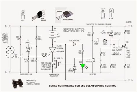 Solar Charge Control By Using Series Commutated Scr Sss Electronic Projects Power Supply