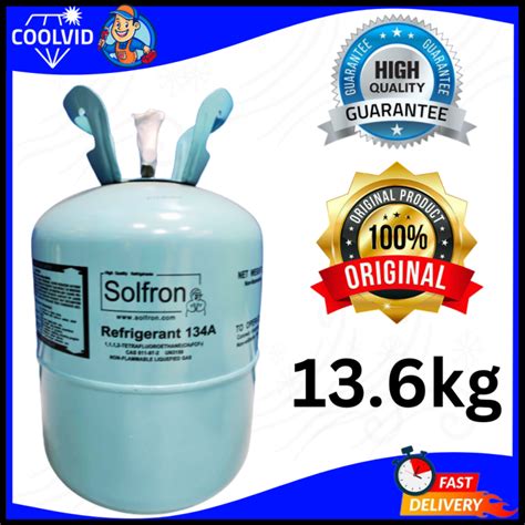 Coolvid Refrigerant Solfron 134a Refrigerant Tank Original Freon 13