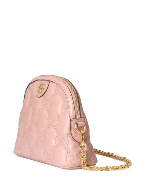 Gucci Logo Plaque Shoulder Bag In Pink Modesens