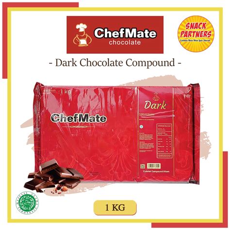 Jual CHEFMATE Dark Chocolate Compound 1 KG Exp 19 April 2023