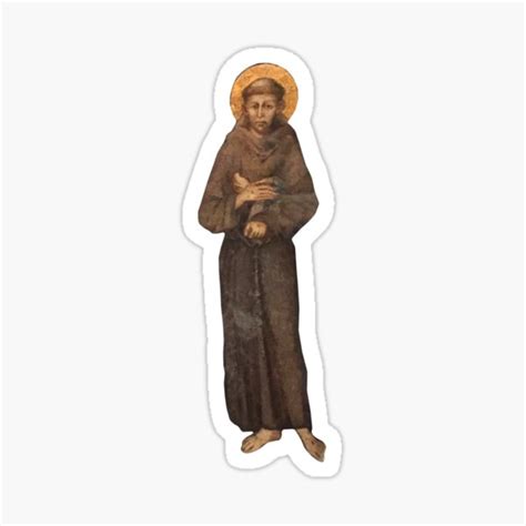 St Francis Of Assisi Sticker For Sale By Jlwood1 Redbubble