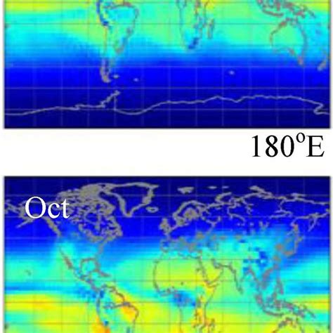 Quarterly Global Surface Eastward Wind Climatology Mean