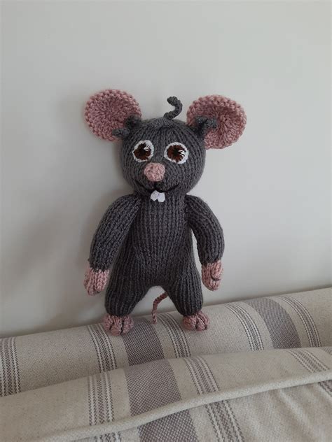 Dave & Ava Inspired, Philip the Mouse Plush, Hand Knitted Soft Toy - Etsy