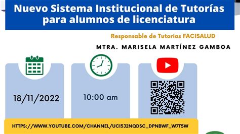 Sesi N Informativa Nuevo Sistema Institucional De Tutor As Para