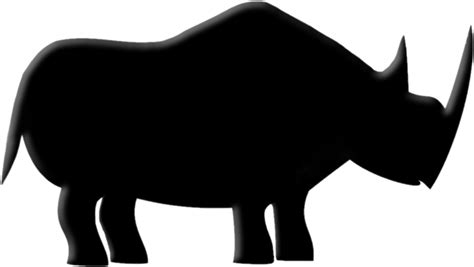 Download Black Rhino Clipart , Png Download - Black Rhinoceros - ClipartKey