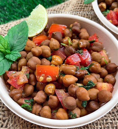 Kala Chana Chaat Recipe Shellyfoodspot