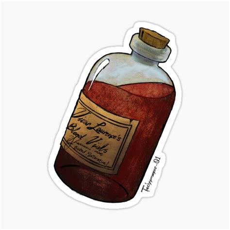 "Bloodborne Vials III" Sticker for Sale by Technomancer-01 | Redbubble