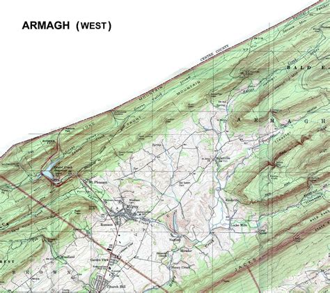 Mifflin County Map | Map Of West