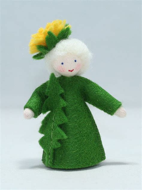 Dandelion Fairy Felted Waldorf Doll Three Skin Colors A Toy Garden