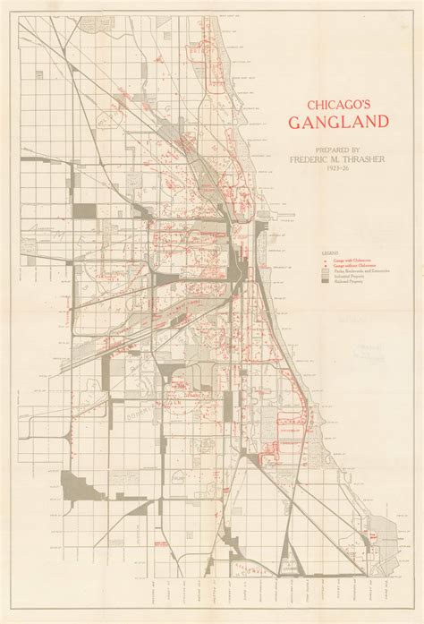 Mapping Chicago's Gangland during the Roaring Twenties - Rare & Antique ...