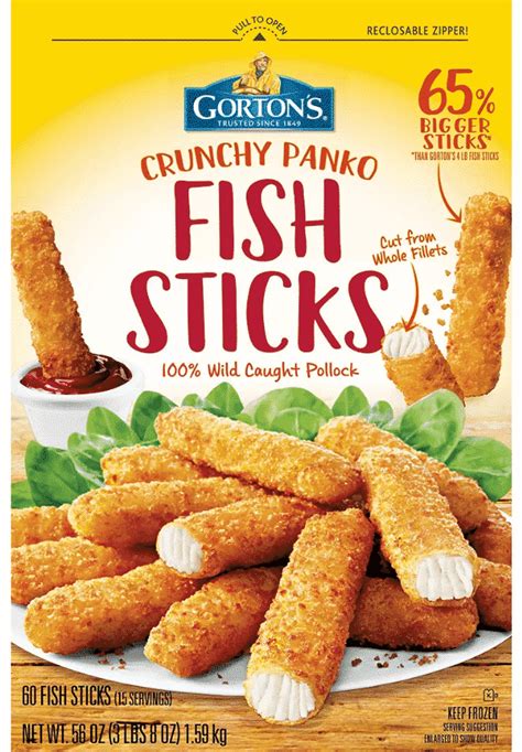 Gortons Crunchy Panko Fish Sticks Mybjswholesale