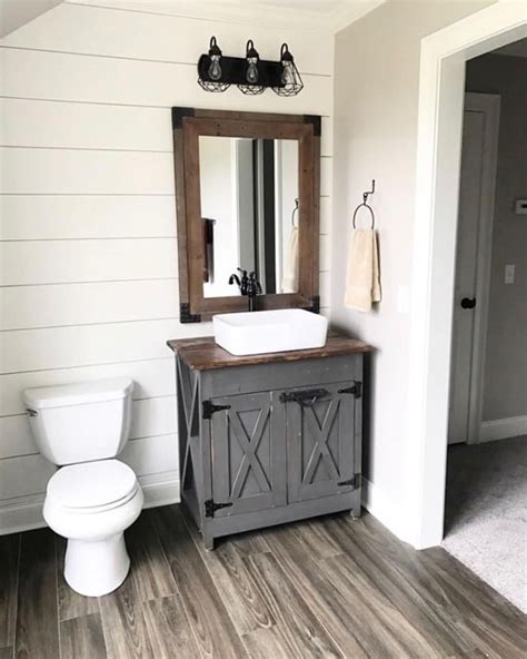 30 Farmhouse Small Bathroom Ideas Decoomo