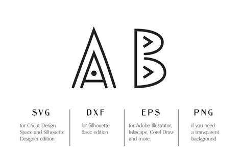 Alphabet Svg Monogram Font Svg Files For Cricut Tribal Font Etsy