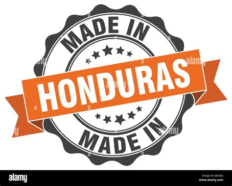 Hecho En Honduras Sello Redondo Imagen Vector De Stock Alamy