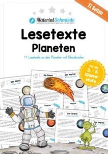 Unterrichtsmaterial Weltall Planeten