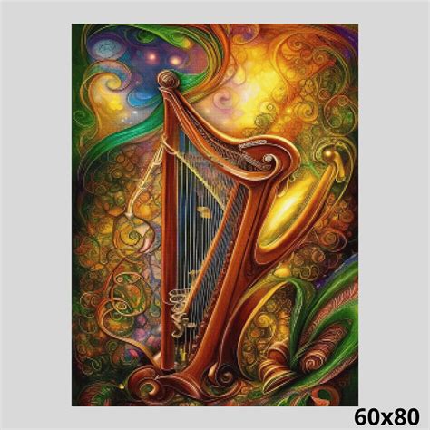 Magical Harmony Harp Diamond Painting Kit