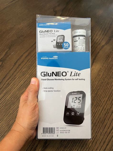 Gluneo Lite Blood Glucose Monitoring System Health Nutrition