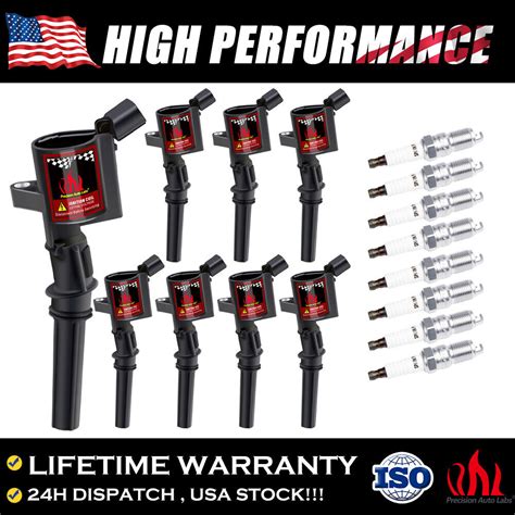 Pack Of 8 Ignition Coil W Spark Plug SP493 For Mercury Grand Marquis 4