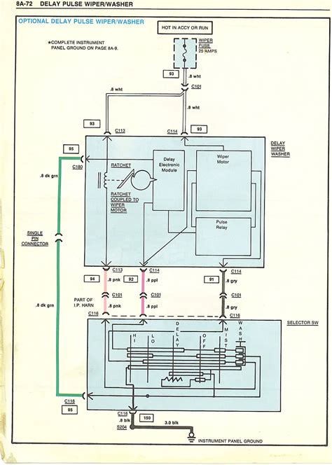 Windshield Washer Pump Wiring Diagram