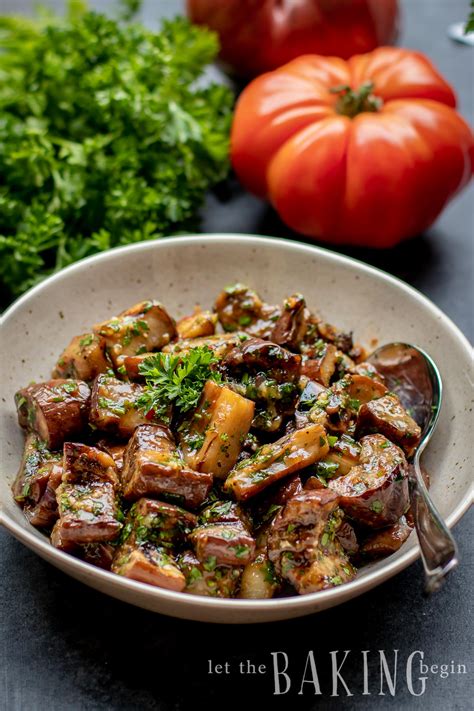 Grilled Eggplant In Sweet Chili Garlic Sauce Recipe Let The Baking Begin