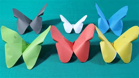 How To Make Easy Origami Paper Butterfly Youtube