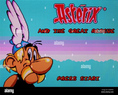 Asterix And The Great Rescue Sega Master System Sms Editorial Use