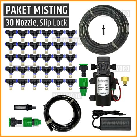 Jual Paket Misting Kabut Embun 30 Mist Nozzle Titik Shopee