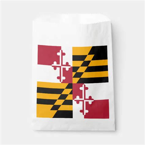 Maryland State Flag Custom Design Favor Bag Zazzle