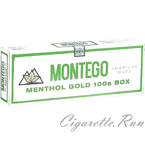 Montego Menthol Gold S Box Cigarettes Cigarette Run