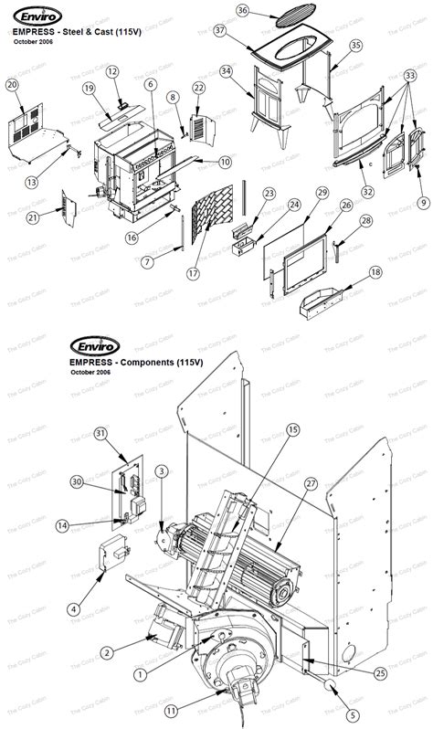 Empress 1 Fs C 13843 Cozy Cabin Enviro Fire Parts Store