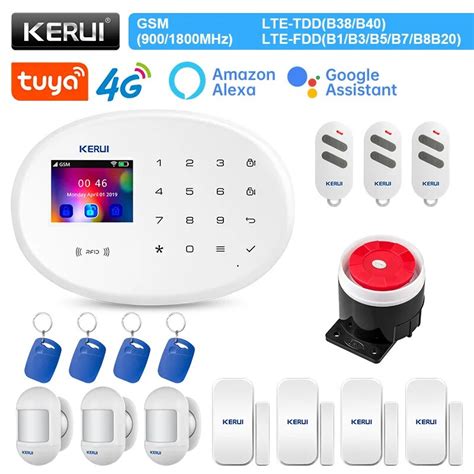 KERUI W204 Sistema De Alarme 4G WiFi GSM Tuya Casa Inteligente Sensor