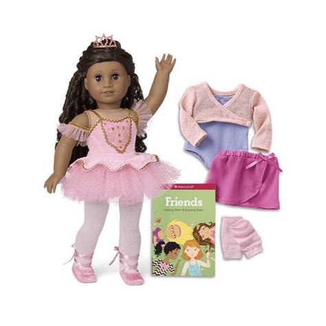 "American Girl 18"" Truly Me Doll with Sparkling Ballerina Outfit, Dark ...