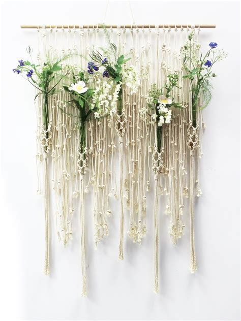 Macrame Wall Hanging, Macrame Hanging, Plant Hanger Wall, FLOWER WALL ...