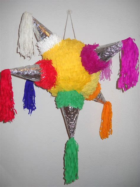 Navidad Mexicana Estrella 5 Picos Piñatas Navideñas