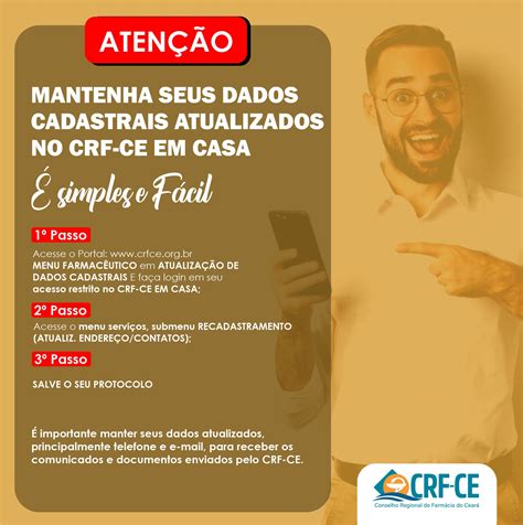 Atualização De Dados Cadastrais Crf Ce