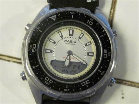 Vintage Casio Tough Solar Dual Timem Alarm Chrono Watch Working Amw S320 Antique Price Guide