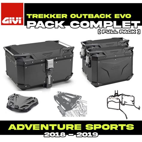 Givi Trekker Outback Black Evo Luggage Kit