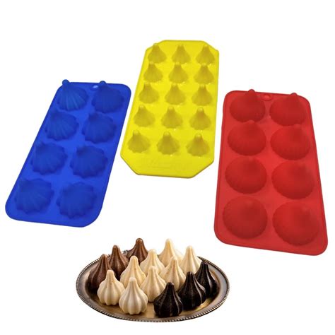 MoldBerry Modak Mould 15 & 8 Cavity Small & Big Modak Shape Silicone Chocolate Mould for ...