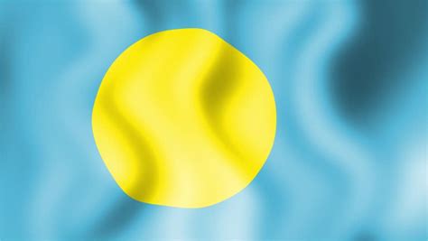 Palau Flag Stock Footage Video | Shutterstock