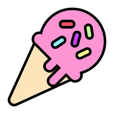 Cono De Helado Vector Premium