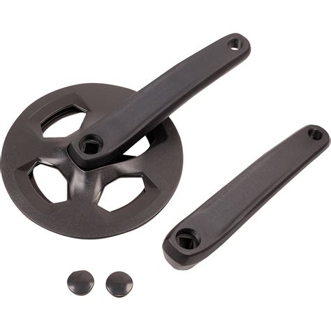 pedalier mono 38t alu noir axe carré 170mm WORKSHOP Decathlon