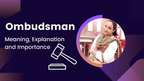 Ombudsman Meaning Explanation And Importance Youtube