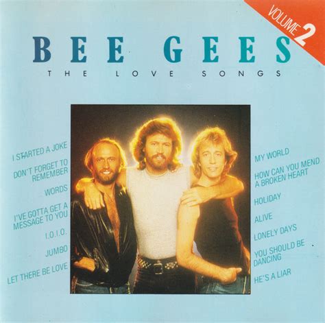 Bee Gees The Love Songs Volume 2 1987 CD Discogs